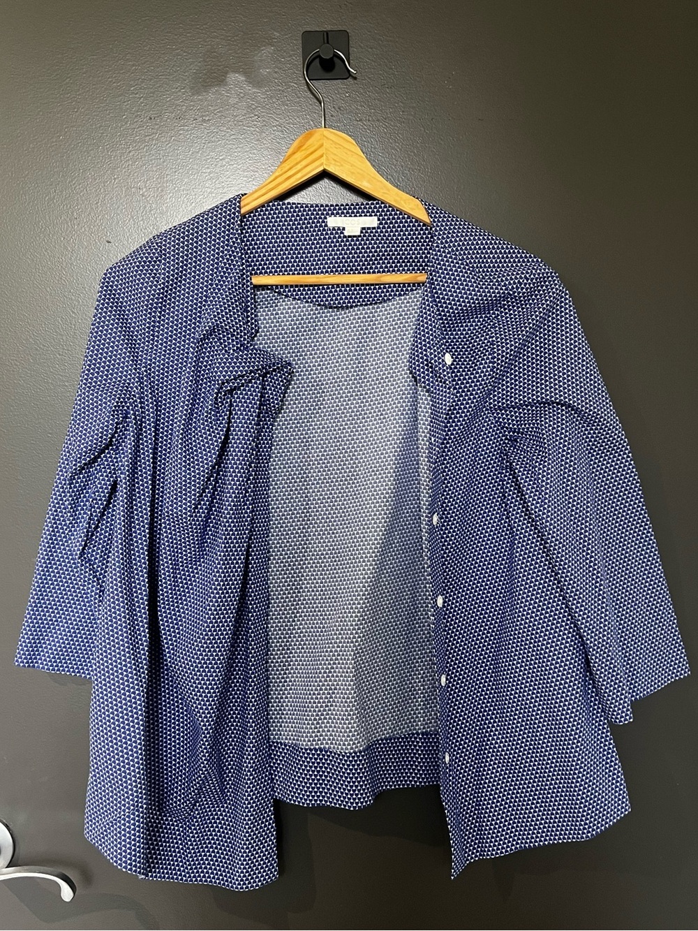 COS Navy Button-Up - Picture 3 of 5